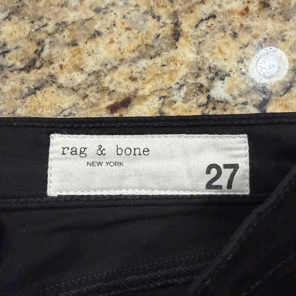 Rag & Bone New York Womens Skinny Pants Black Size 27 Slim Fit Five Pocket ws - Picture 2 of 6
